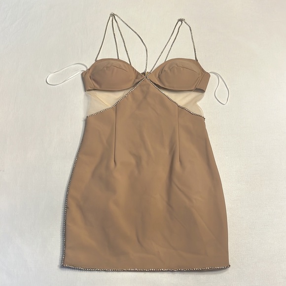 NWT HEIRESS Beverly Hills diamante strap cutout mini dress - Picture 5 of 7